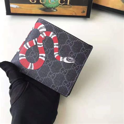 men supreme gucci wallet|kingsnake print gg supreme wallet.